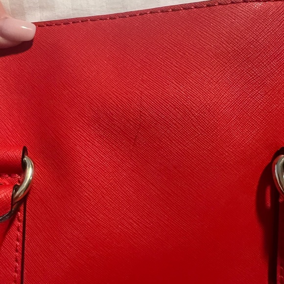 Michael Kors Red Leather Bag - Picture 2 of 7